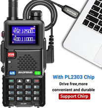 Load image into Gallery viewer, Rechargeable Ham Radio Walkie Talkies with NOAA Receiver and Speaker Mic, 2-Pack