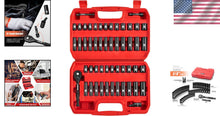 Load image into Gallery viewer, Durable 1/4” Drive Socket Set - 72-Tooth Ratchet, SAE &amp; Metric Sockets Included