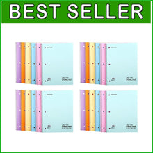 Load image into Gallery viewer, 24-Pack College Ruled Pastel Notebooks with Soft Cover &amp; Micro-Perforated Pages