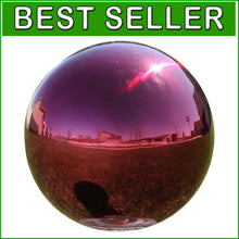 Load image into Gallery viewer, Stunning 10" Shiny Gazing Ball - Ideal Tabletop Decor for Garden Enthusiasts