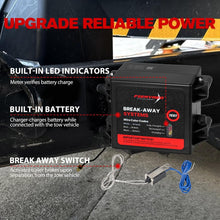 Load image into Gallery viewer, LED Trailer Brake Breakaway Kit with Charger for Enhanced Safety and Convenience