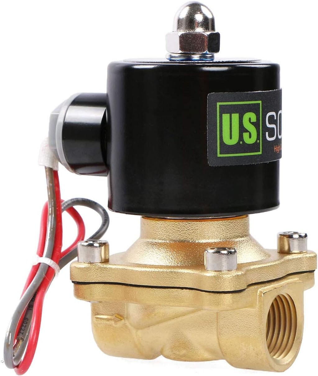 Durable 1/2" Brass Electric Solenoid Valve - Instant Open/Close Action 24VAC