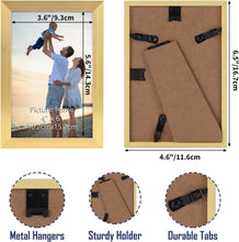 Load image into Gallery viewer, Premium Quality 4x6 Gold Multi Picture Frames - Perfect for Every Occasion