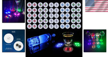 Load image into Gallery viewer, Vibrant LED Drink Coasters Set - 50 Pcs Light Up Accessories for Celebrations