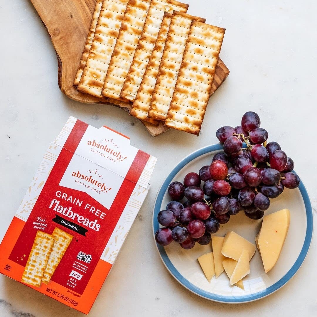 Grain-Free Crunchy Flatbreads - Convenient 12-Pack for Health-Conscious Snackers
