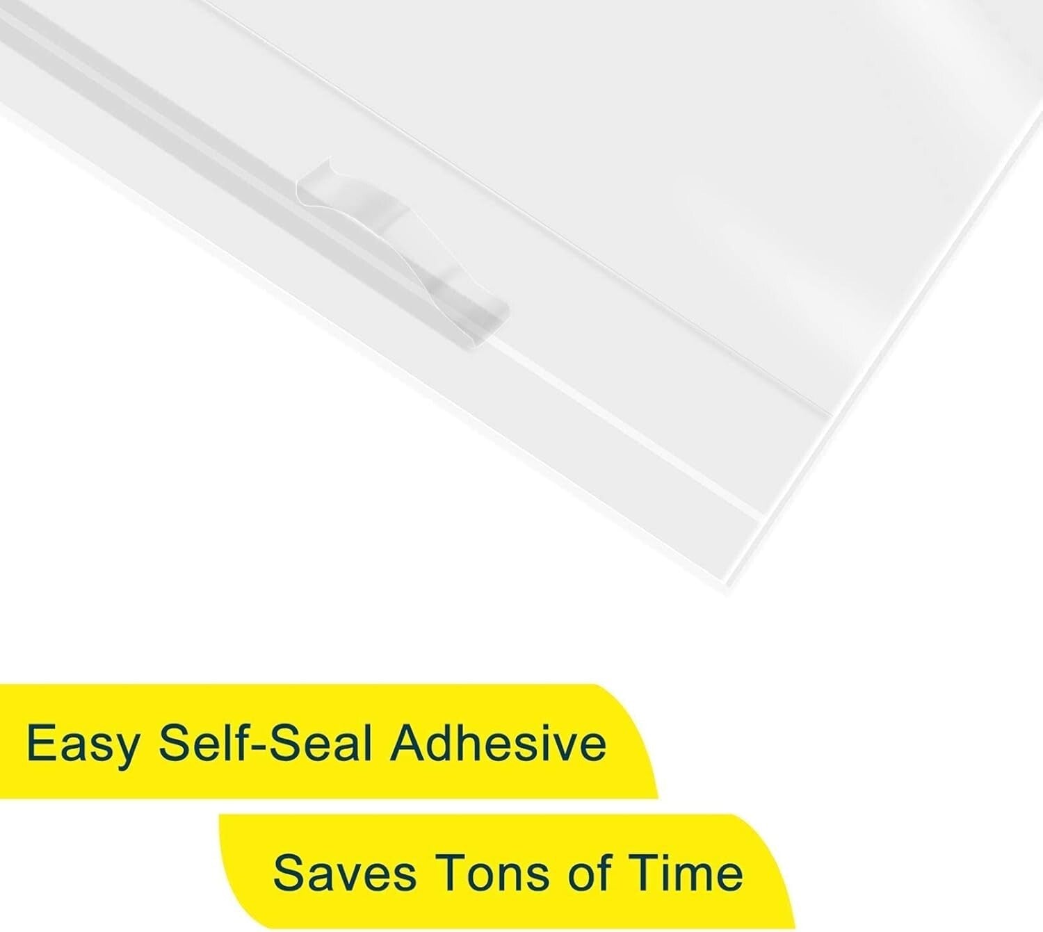 18"x24" Clear Poly Bags - 200 Count, Food-Grade, Resealable, 1.6 Mil Thickness