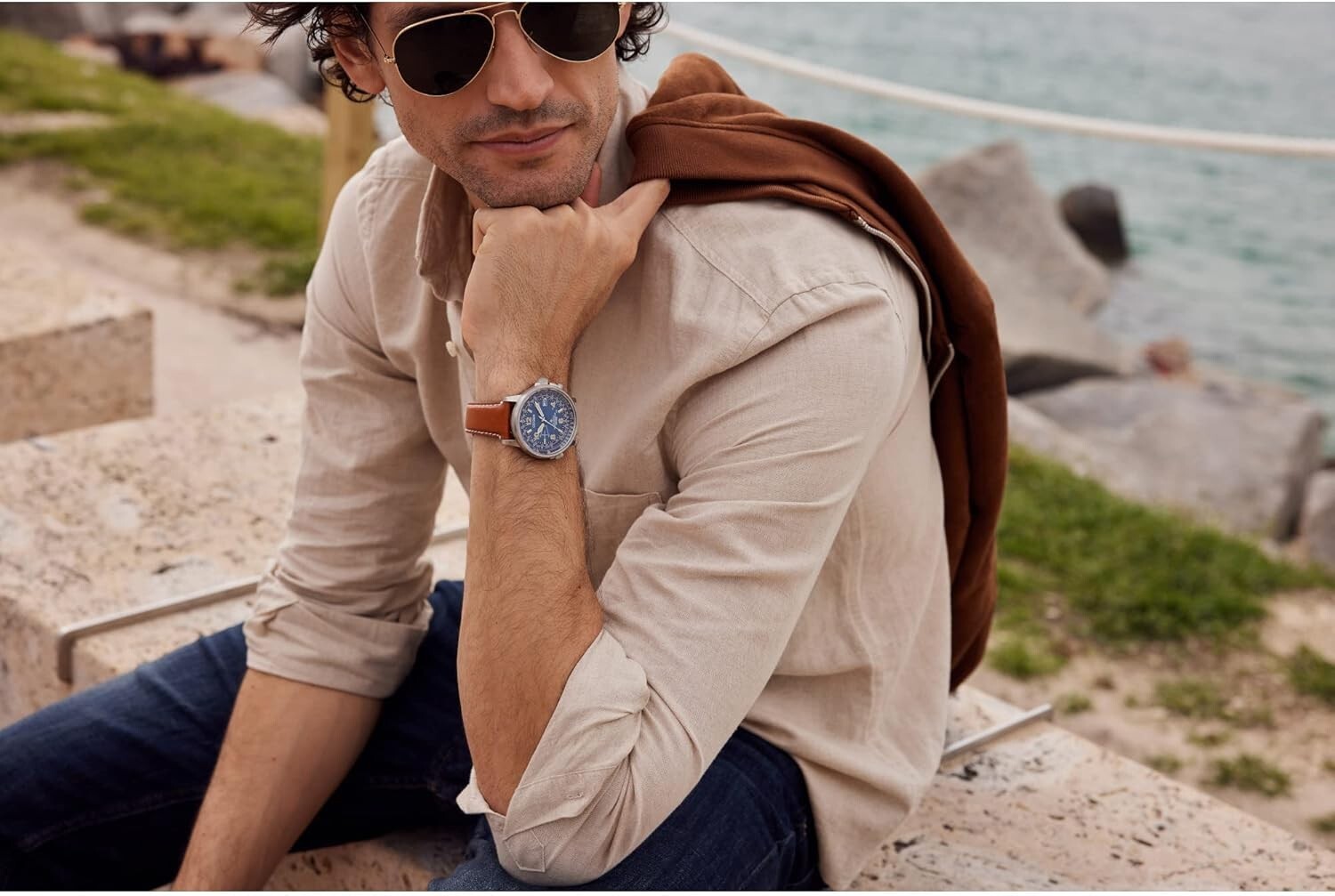 Durable Men's Promaster Air Skyhawk Watch with Eco-Drive & 200m Water Resistance