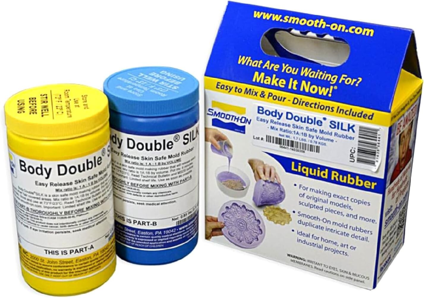 Body Double Silk Life Casting Silicone Rubber - Perfect for Realistic Molds