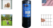 Load image into Gallery viewer, Weather Resistant Black PVC Coated Wire Mesh Fence - 24" x 50' for Gardens