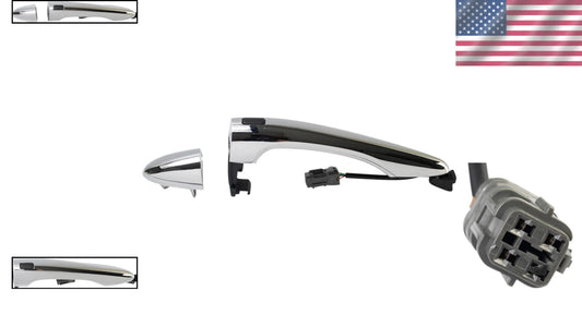 Chrome Exterior Door Handle for 2011-2016 Kia Sportage - Right Side Replacement