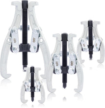 Load image into Gallery viewer, Professional 4-Piece 3-Jaw Bearing Puller Kit with Chrome Finish for Durability