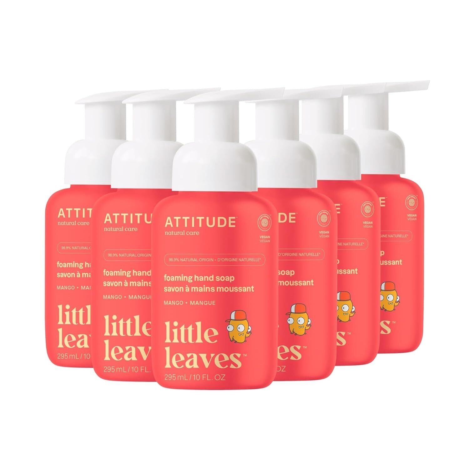 Dermatologically Tested Vegan Hand Soap for Kids – Refreshing Mango, 10 Fl Oz