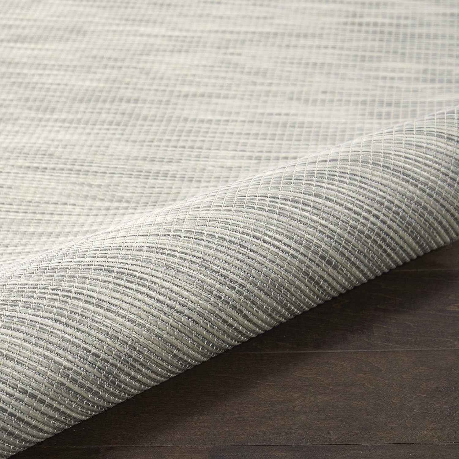 Versatile Light Grey 2'2" x 10' Area Rug - Ideal for Indoor and Outdoor Spaces