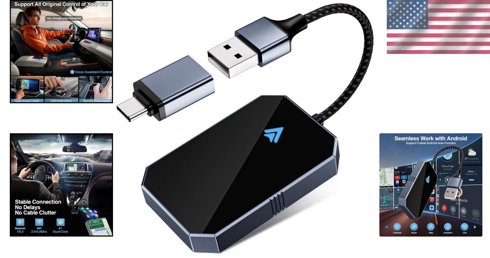 Wireless Android Auto Adapter: Transform Wired Control into Effortless Wireless