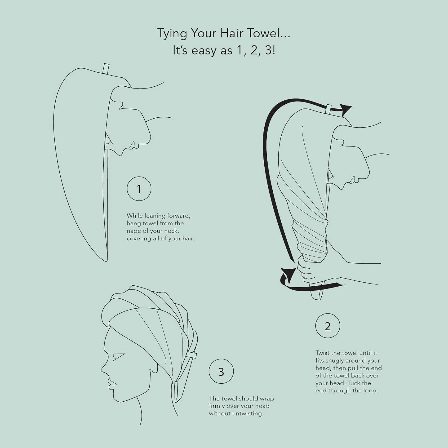 Women's Organic Cotton Spa Wrap & Hair Towel Set - 2X/3X Comfort in Purple