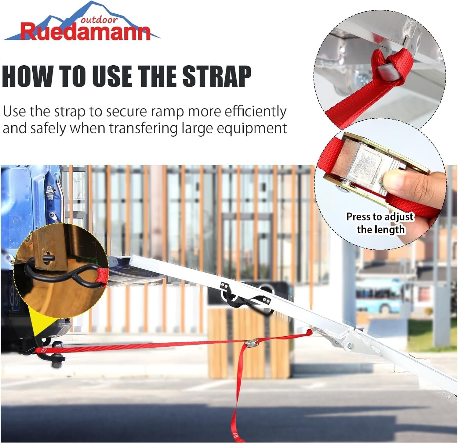 7.5FT Folding Aluminum Loading Ramp – 750 lbs Capacity for Motorcycles & ATVs