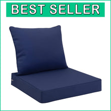 Load image into Gallery viewer, Elegant 24x24 Inch Outdoor Seat Cushion - Waterproof, Fade-Proof &amp; Comfortable