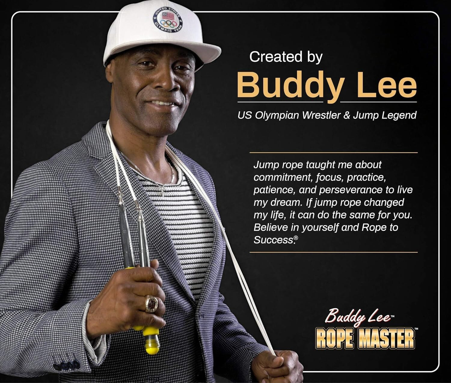 Rope Master Adjustable Jump Rope with Neoprene Grip for Ultimate Speed Training