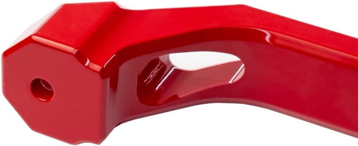 Universal Fit Offroad Grab Handles Pair - Durable Red Aluminum & Stainless Steel