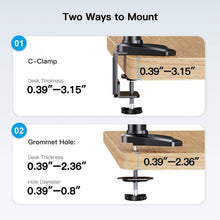 Load image into Gallery viewer, Versatile Articulating Triple Monitor Stand for Flat/Curved Screens - Easy Setup
