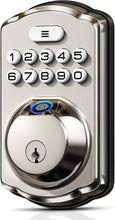 Load image into Gallery viewer, Biometric Electronic Keypad Deadbolt - 4-in-1 Fingerprint and Passcode Access