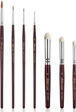 Load image into Gallery viewer, 7-Piece Miniature Brush Set with Kolinsky Sable - Ultimate Detail Painting Kit