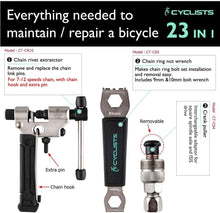 Load image into Gallery viewer, Durable 23-Piece Bicycle Tool Kit - Essential for Home or On-the-Road Repairs