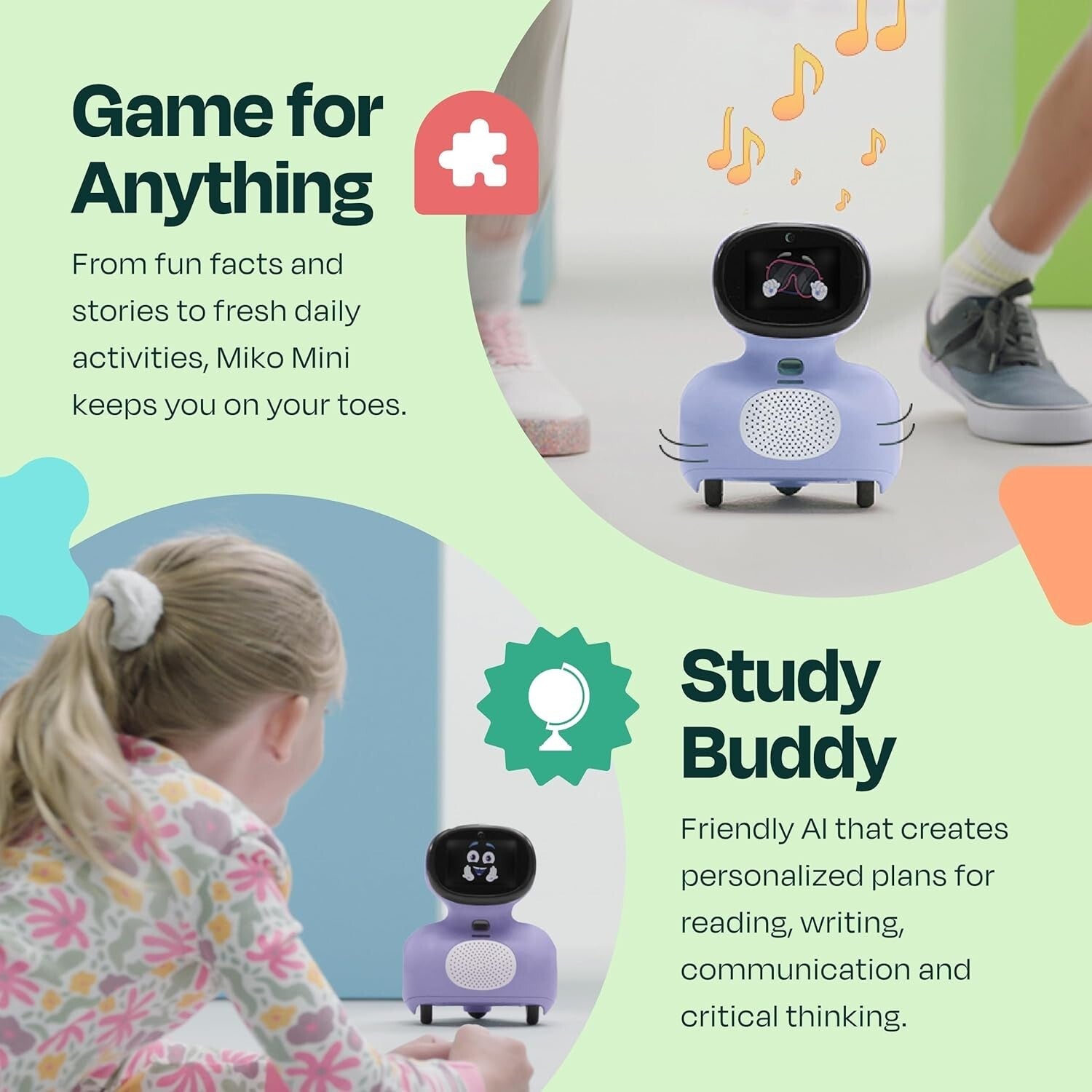 Explore STEAM Fun with Mini: The AI Robot for Kids + 30-Day Max Subscription