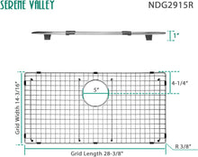 Load image into Gallery viewer, Premium Stainless Steel Sink Bottom Grid 28-3/8" x 14-3/16" for Modern Kitchens