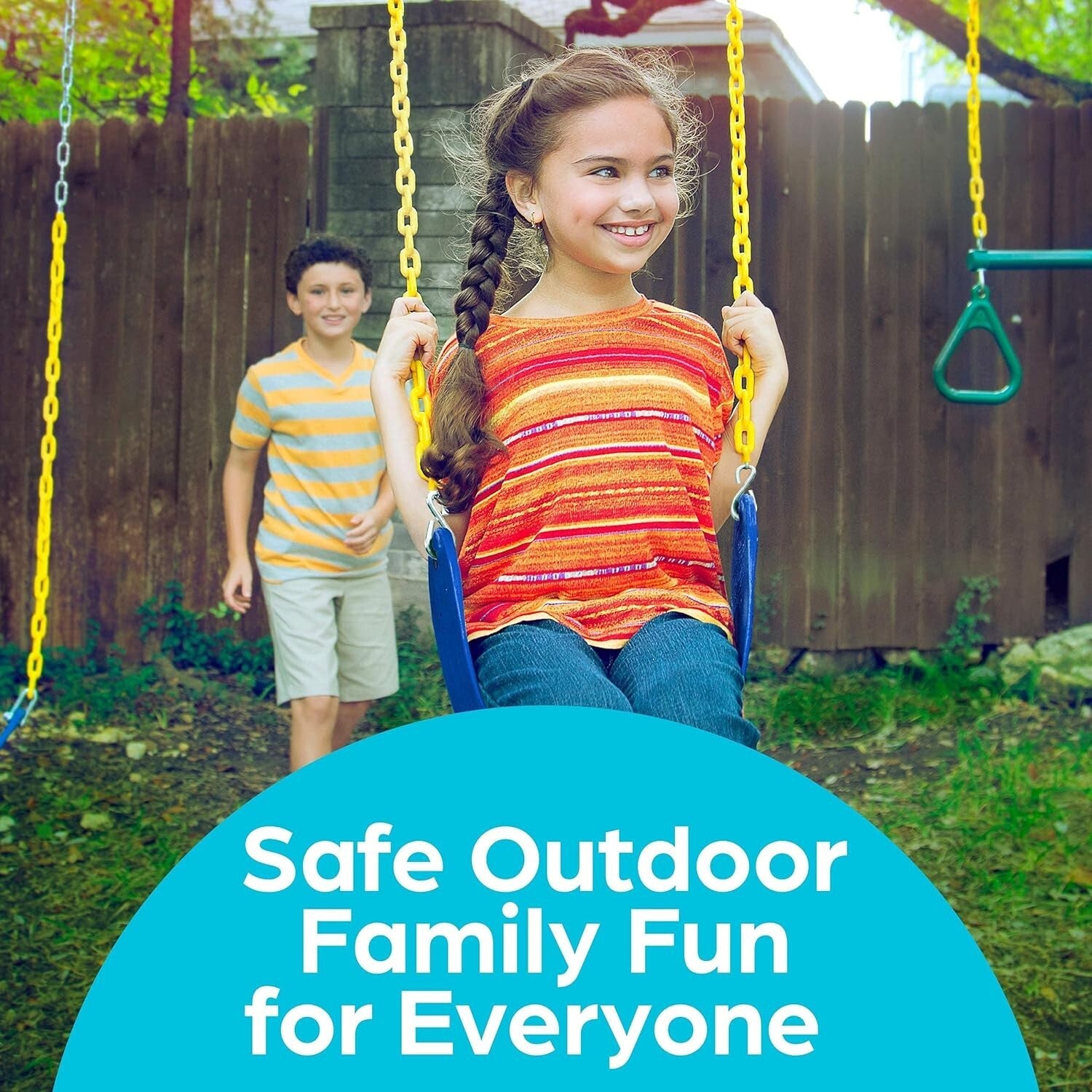 Easy Install 2-Pack Swing Seat Replacement with Heavy-Duty Chains for Adventures