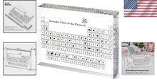 Load image into Gallery viewer, Large Acrylic Periodic Table with Real Elements - Unique Gift for Science Lovers