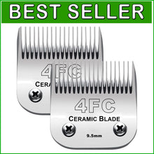 Load image into Gallery viewer, Lightweight Ceramic &amp; Stainless Steel Clipper Blades - Ideal for Smooth Grooming