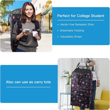 Load image into Gallery viewer, Spacious Foldable Laundry Backpack with Padded Straps for Comfort - Travel Ready