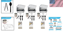 Load image into Gallery viewer, Multi-Color Party Serving Set: 36 Pieces with Chafing Dish and Table Covers