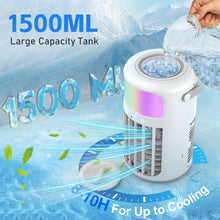 Load image into Gallery viewer, Lightweight USB-Powered 4-in-1 Air Conditioner &amp; Humidifier for Home or Camping