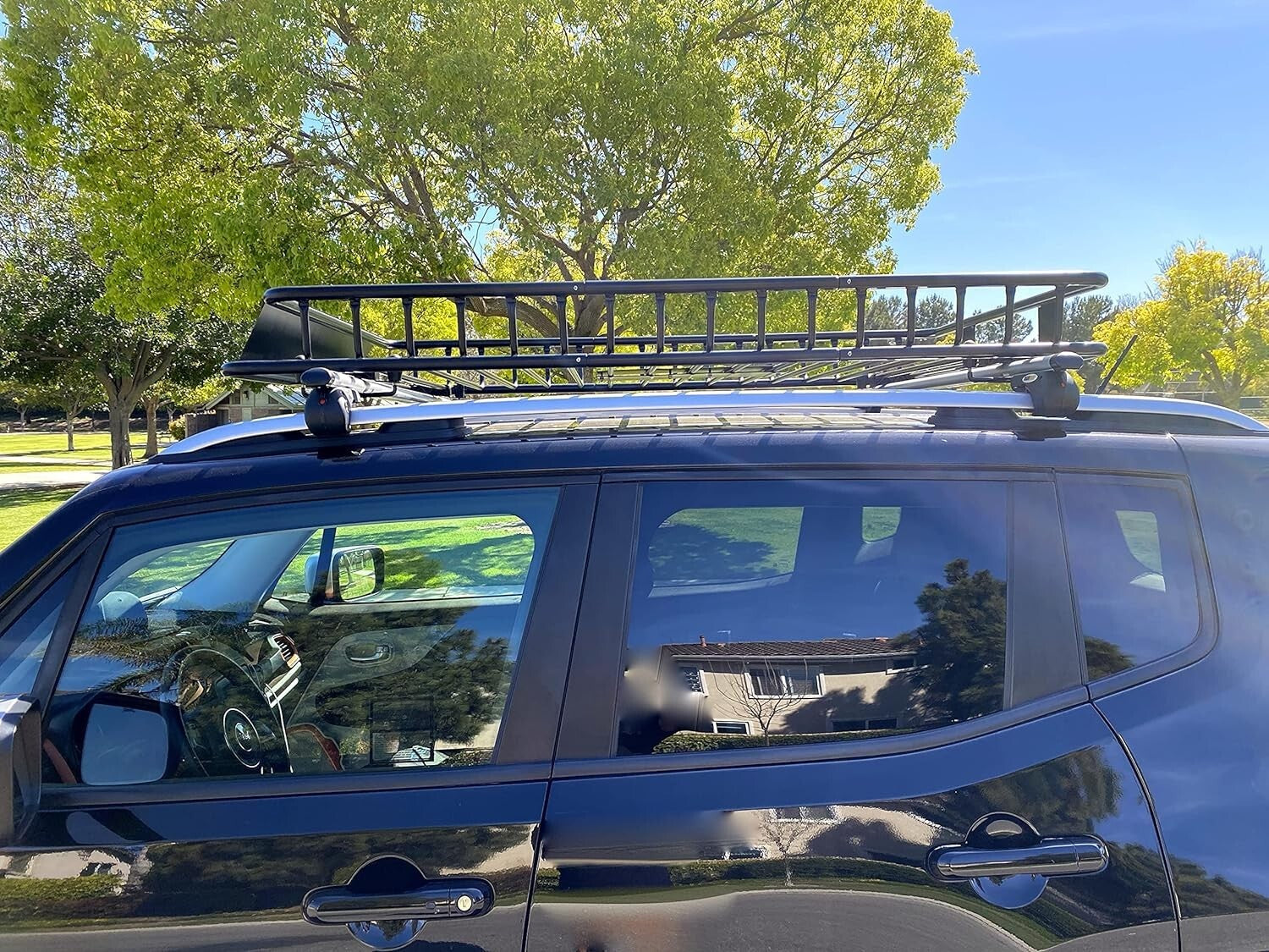 Lightweight 64" x 39" x 6" Steel Roof Rack - Easy Snap Mount Perfect for Trucks
