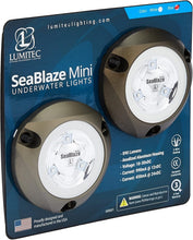 Load image into Gallery viewer, SeaBlaze Mini Underwater LED Boat Lights - Marine Grade, Bright Blue, Sold Pair