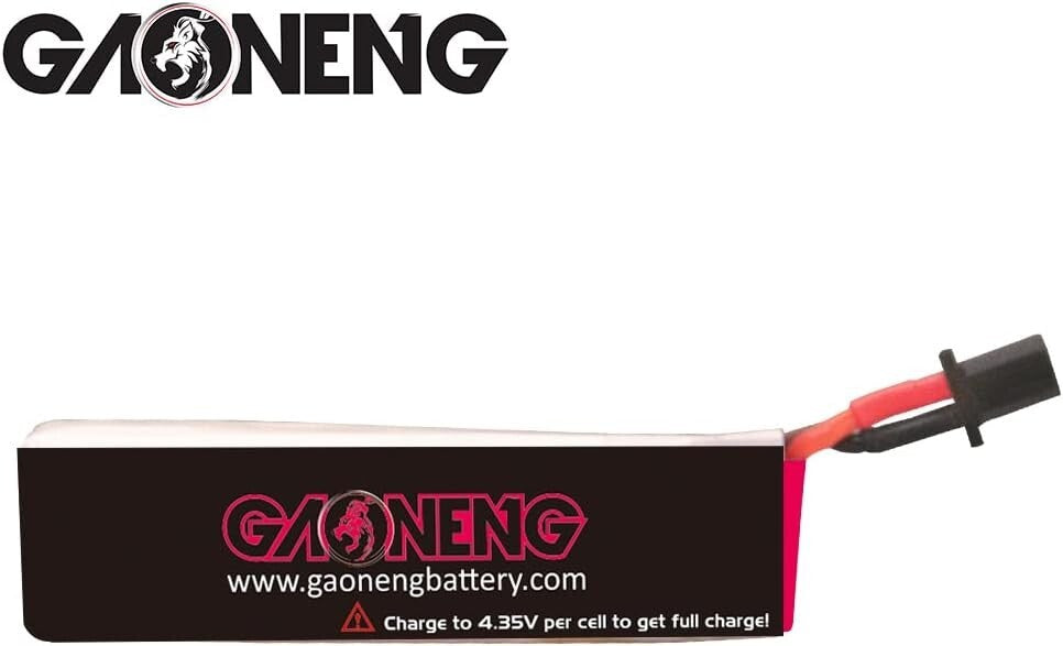 GNB 1S LiPo 6-Piece Set, 550mAh 3.8V Batteries for Racing Drones with Connectors