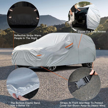 Load image into Gallery viewer, 6 Layers All-Weather SUV Car Cover with Reflective Strips for Night Safety
