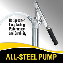 Load image into Gallery viewer, Heavy-Duty Black Lever Bucket Pump for 5 Gallon Pails - Easy Oil Transfer