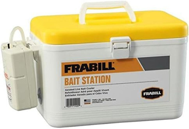 Multifunctional Fishing Bait Container with Portable Aerator - 8-Quart Capacity