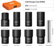 Load image into Gallery viewer, 9PCS Professional Lug Nut Extractor Set - 1/2" Drive Bolt Removal Tool