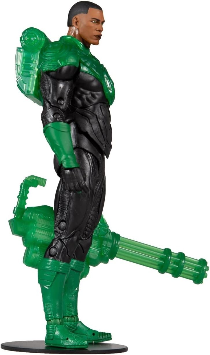 DC Multiverse John Stewart Green Lantern Action Figure with Collectible Art Card