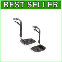 Load image into Gallery viewer, Comfortable Swing-Away Wheelchair Footrest with Flip-Up Design - Universal Fit
