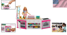 Load image into Gallery viewer, Barbie Chef Kitchen Playset - Lights, Sounds, and 5 Colors of Dough for Ages 4+