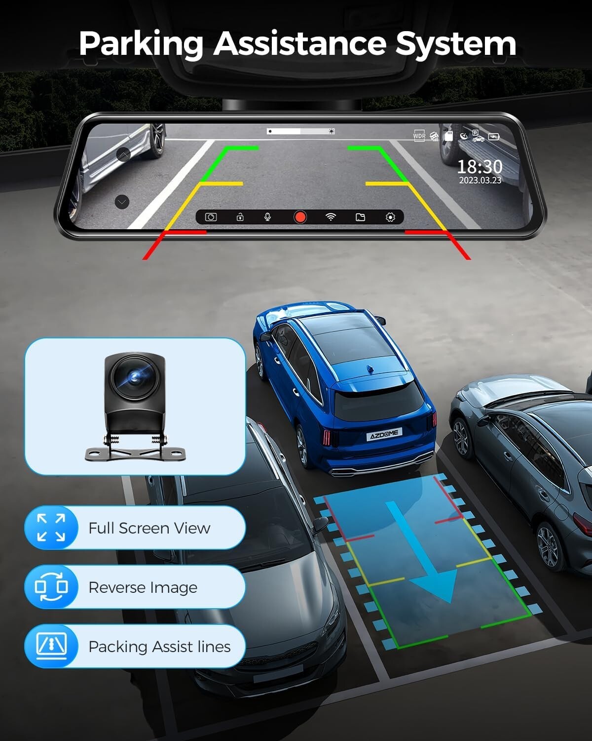 24-Hour Parking Monitor Dash Cam - PG17 with Enhanced GPS Tracking & WiFi