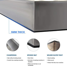 Load image into Gallery viewer, Heavy Duty 304 Stainless Steel Washing Machine Drain Pan - Anti-Slip Design