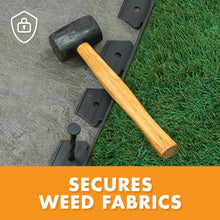 Load image into Gallery viewer, Flexible 1.5-Inch Tall Plastic Garden Border - 100 Ft Edging with Bonus Spikes