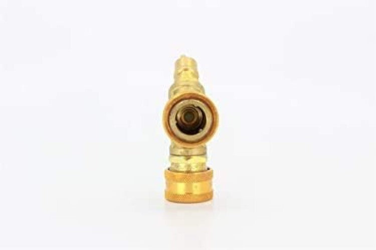 3/8'' Quick Disconnect Gas Splitter with Solid Brass Design - Safe & Reliable