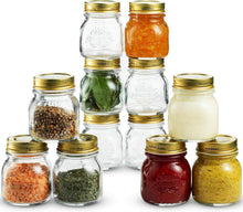 Load image into Gallery viewer, Quattro Stagioni Durable 5 oz Mini Mason Jars - Perfect for Canning &amp; Storage